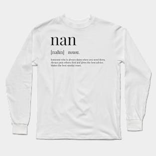 Nan Definition Long Sleeve T-Shirt